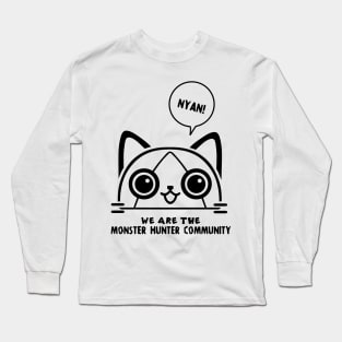 Monster Hunter Cat Long Sleeve T-Shirt